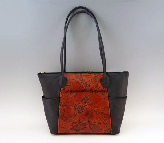 Leaf Leather Tooled Leather Commuter Bag